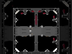 500×500×68 मिमी दोनों इनडोर और आउटडोर डाई-कास्टिंग एल्यूमीनियम एलईडी कैबिनेट