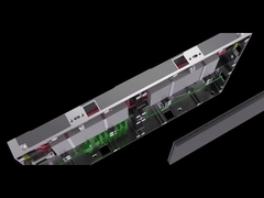 320*180 मिमी एलईडी स्क्रीन मॉड्यूल के लिए इनडोर 640*360*48 मिमी एल्यूमीनियम कैबिनेट सूट