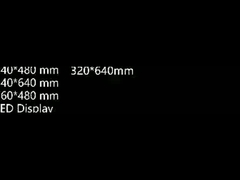 एलईडी स्क्रीन मॉड्यूल के लिए एल्यूमीनियम कैबिनेट के चार अलग-अलग आकार