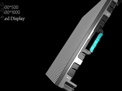 500mm*1000mm*67mm एल्यूमिनियम कैबिनेट 250*250mm एलईडी स्क्रीन मॉड्यूल के लिए उपयुक्त