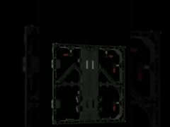 500mm*500mm एल्यूमिनियम कैबिनेट 250mm*250mm एलईडी स्क्रीन मॉड्यूल के लिए उपयुक्त