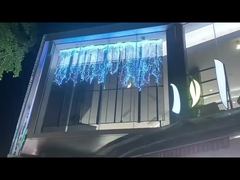 खुदरा दुकान के पर्दे की खिड़की के लिए 3m*2.5m पारदर्शी ग्रिल एलईडी स्क्रीन