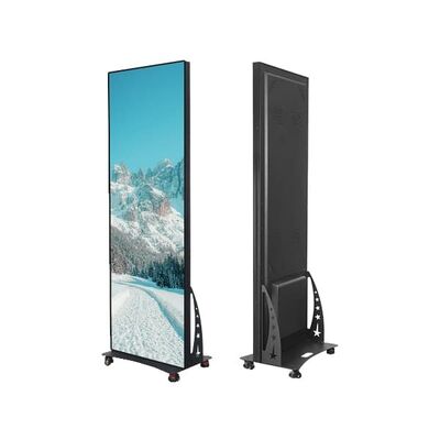 एलईडी पोस्टर स्क्रीन 3840hz ताज़ा दर नोवास्टार प्लेयर दुकान के लिए आसान स्थापना