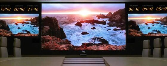 अल्ट्रा-थिन 22.5 मिमी मोटाई एलईडी लाइट वेट कैबिनेट मीटिंग रूम के लिए उच्च रिज़ॉल्यूशन