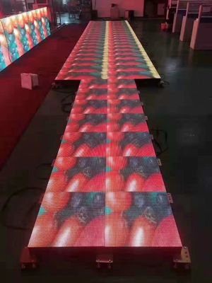 आसान रखरखाव ओडीएम पार्टी शादी डांस फ्लोर एलईडी स्क्रीन किराया 3840Hz स्टेज टाइल के लिए