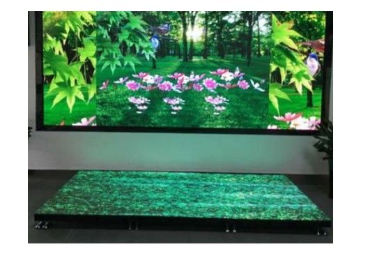 P3.91 इंटरैक्टिव डांस फ्लोर एलईडी डिस्प्ले 3840Hz रिटेल स्टोर के लिए एंटीवियर