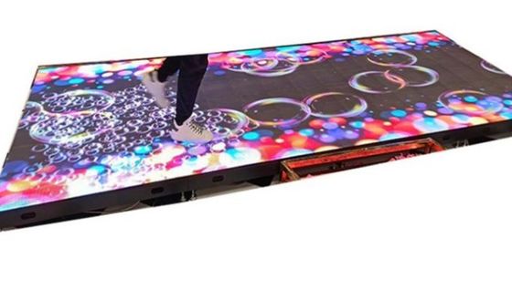 P3.91 इंटरैक्टिव डांस फ्लोर एलईडी डिस्प्ले 3840Hz रिटेल स्टोर के लिए एंटीवियर