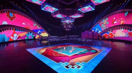 पी 6.25 डिस्को पोर्टेबल एलईडी डांस फ्लोर रेंटल आरओएचएस हाई डेफिनिशन: