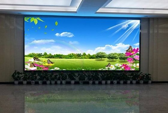 P1.875 वाणिज्यिक इंडोर बड़े एलईडी विज्ञापन स्क्रीन 48 X 48cm 600cd