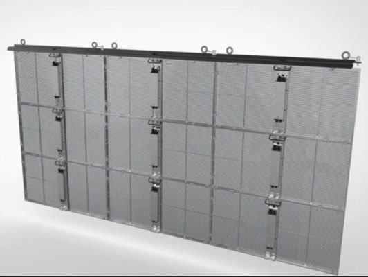 पारदर्शी ग्लास एलईडी स्क्रीन पी3.91 मिमी होलोग्राफिक सीरीज रिफ्रेश 3840Hz
