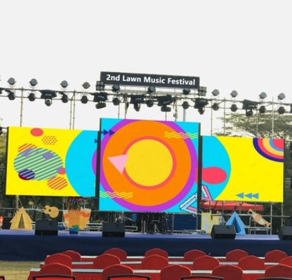 P3.91 रेंटल एलईडी डिस्प्ले आउटडोर वाटरप्रूफ IP65 एलईडी वीडियो वॉल